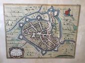 Map of the city of Aalst in hpaper, flemish 16th