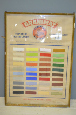 Granimat advertisement - colour chart