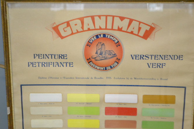 Granimat advertisement - colour chart
