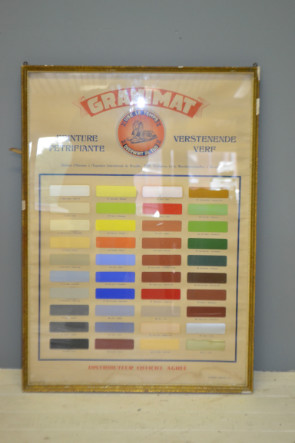 Granimat advertisement - colour chart