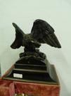 A bronze NP eagle in bronze and marbel base, french