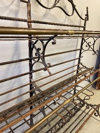 a french bread rack in iron