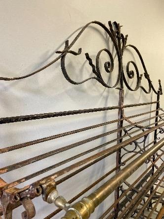 a french bread rack in iron