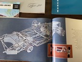 A lot of antique mercedes benz catalogues  in paper, belgium - germany 1950's - 1980's