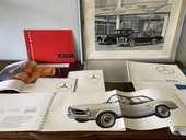 A lot of antique mercedes benz catalogues  in paper, belgium - germany 1950's - 1980's