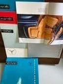 A lot of antique mercedes benz catalogues  in paper, belgium - germany 1950's - 1980's