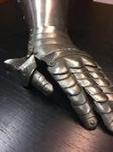 German left hand gauntlet of armour in iron 16th Century