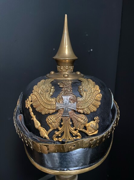 german reservist officer's helmet