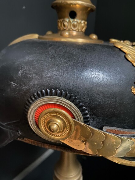 german reservist officer's helmet