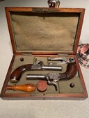 pair of percussion pocket pistols