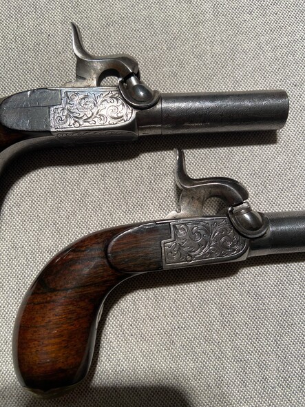 pair of percussion pocket pistols